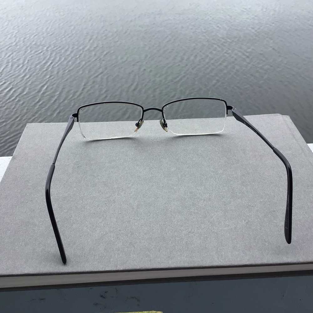 Ray Ban Teen Half Rim Square Silver and Black Eyeglasses RB 6154 Frames - Picture 6 of 12